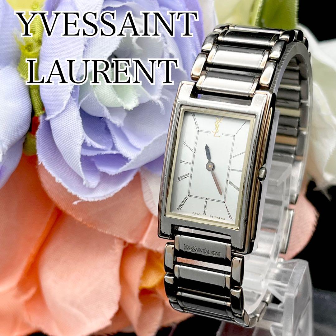 【稼動/新品電池】Yves Saint Laurent カサンドラロゴ 腕時計 稼動 腕時計 YVESSAINT LAURENT YSL 新品電池 G32 - メルカリ