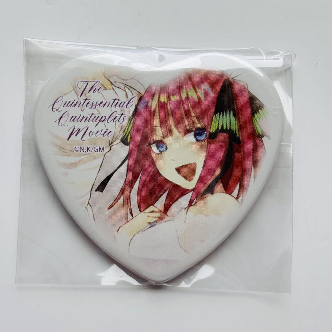 五等分の花嫁 ハート缶バッジ 中野二乃 五等分の花嫁 中野二乃 原作絵 ドレス ハート缶バッジ - メルカリ