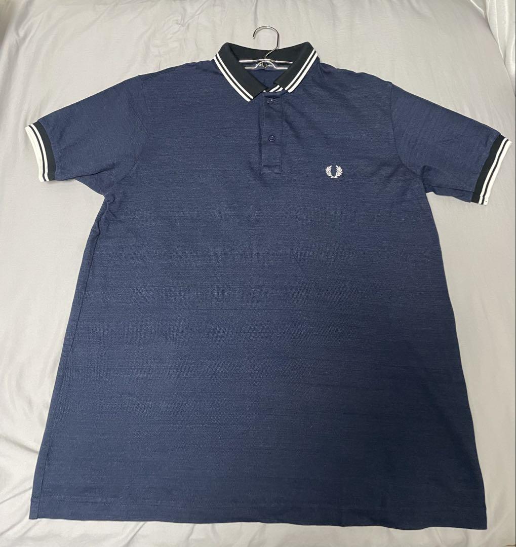 【美品】FRED PERRY ネイビー ポロシャツ 美品】FRED PERRYポロシャツ ネイビー - メルカリ