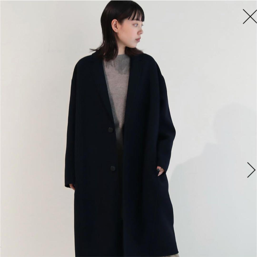 【haru】GALERIE VIE ネイビー チェスターコート 最終値下！】GALERIE VIE ネイビー チェスターコート