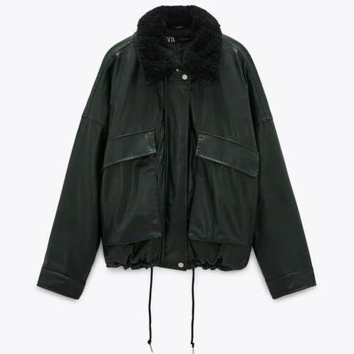 ZARA コントラストフェイクファー付きジャケット - メルカリ ZARA コントラストフェイクファー付きジャケット - メルカリ