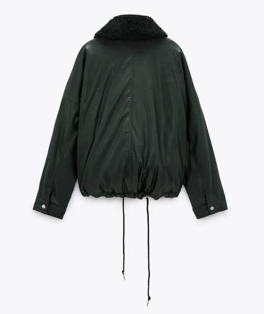 ZARA コントラストフェイクファー付きジャケット - メルカリ ZARA コントラストフェイクファー付きジャケット - メルカリ