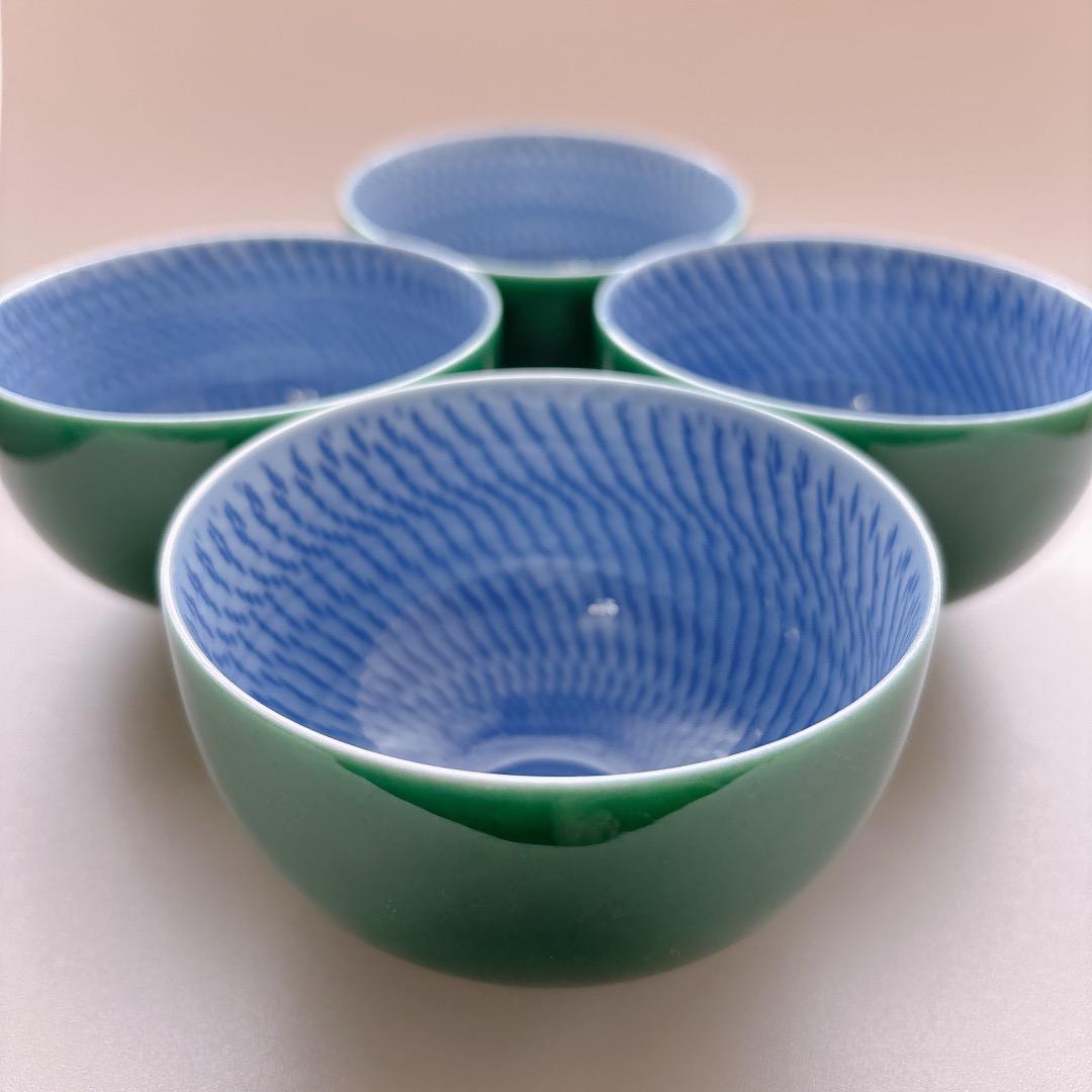 希少　高級煎茶茶碗コレクション　桜庭春来　千本釈迦堂　芙蓉　蓋付 湯呑　歳時記
