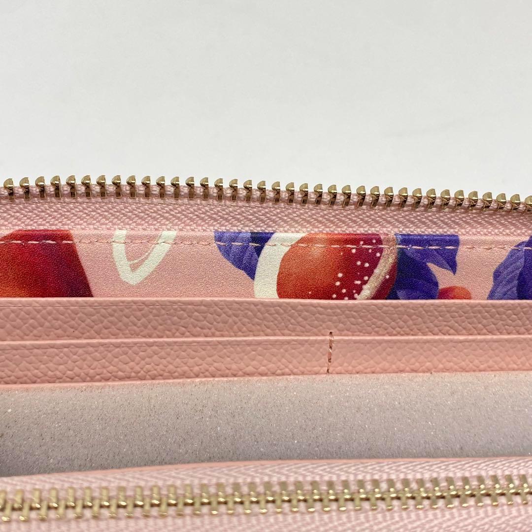 Paul Smith ポールスミス レモンプリント 長財布 ピンク