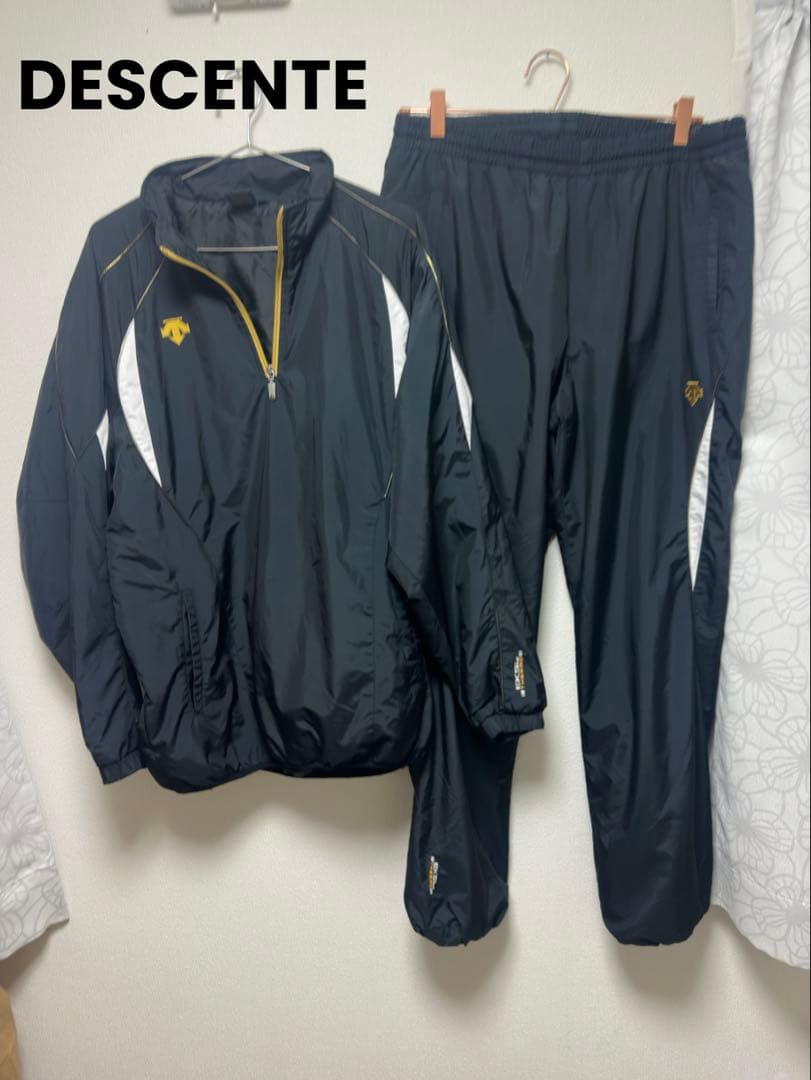 デサント 中綿 ジャケット ウィンドブレーカー 上下セットアップXL LL DESCENTE