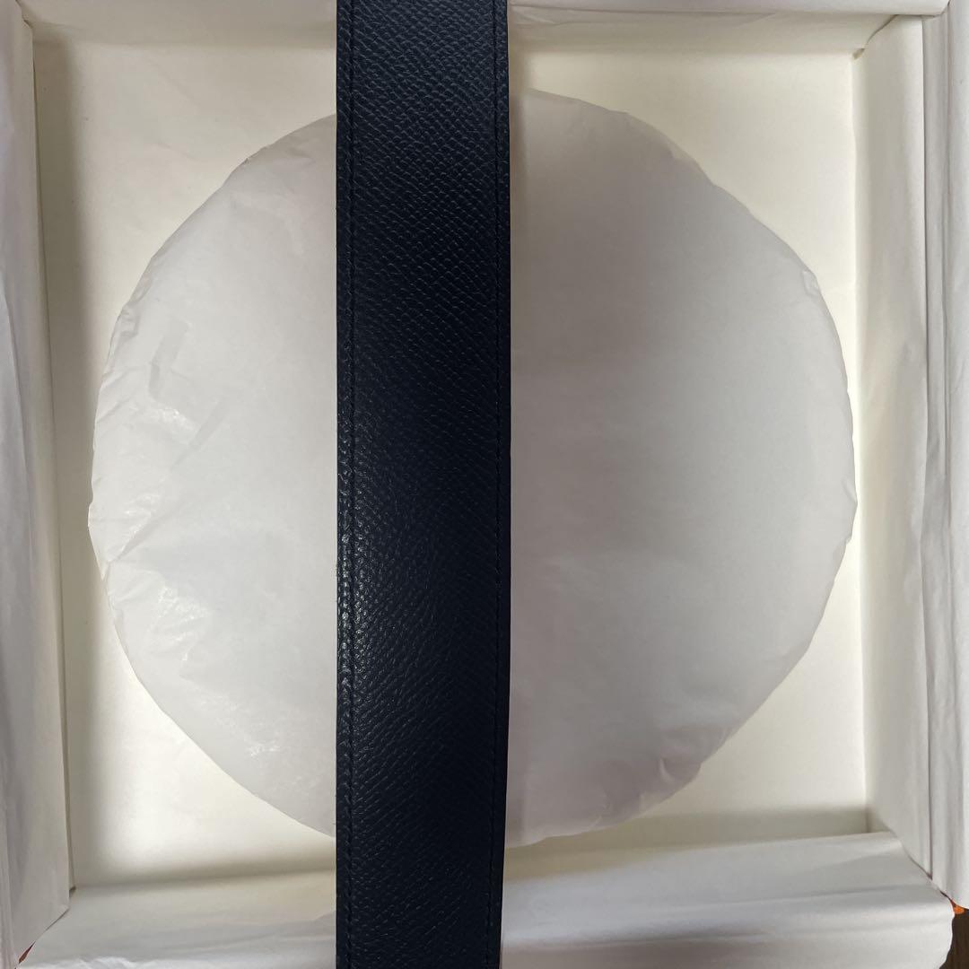 HERMES ブラウンレザーベルト ゴールド金具