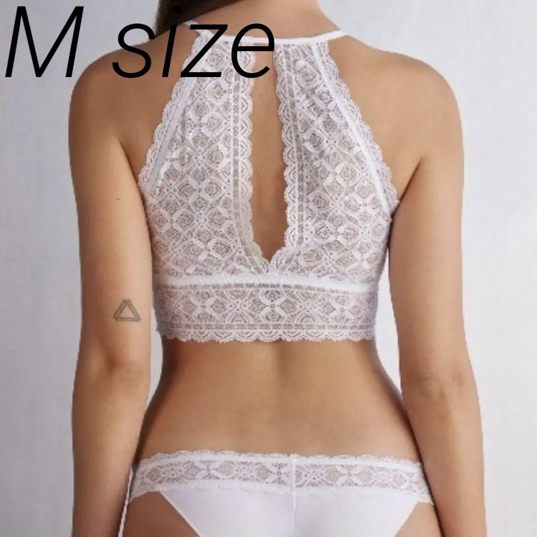 intimissimi ブラトップM ブラジリアンM レース ホワイト