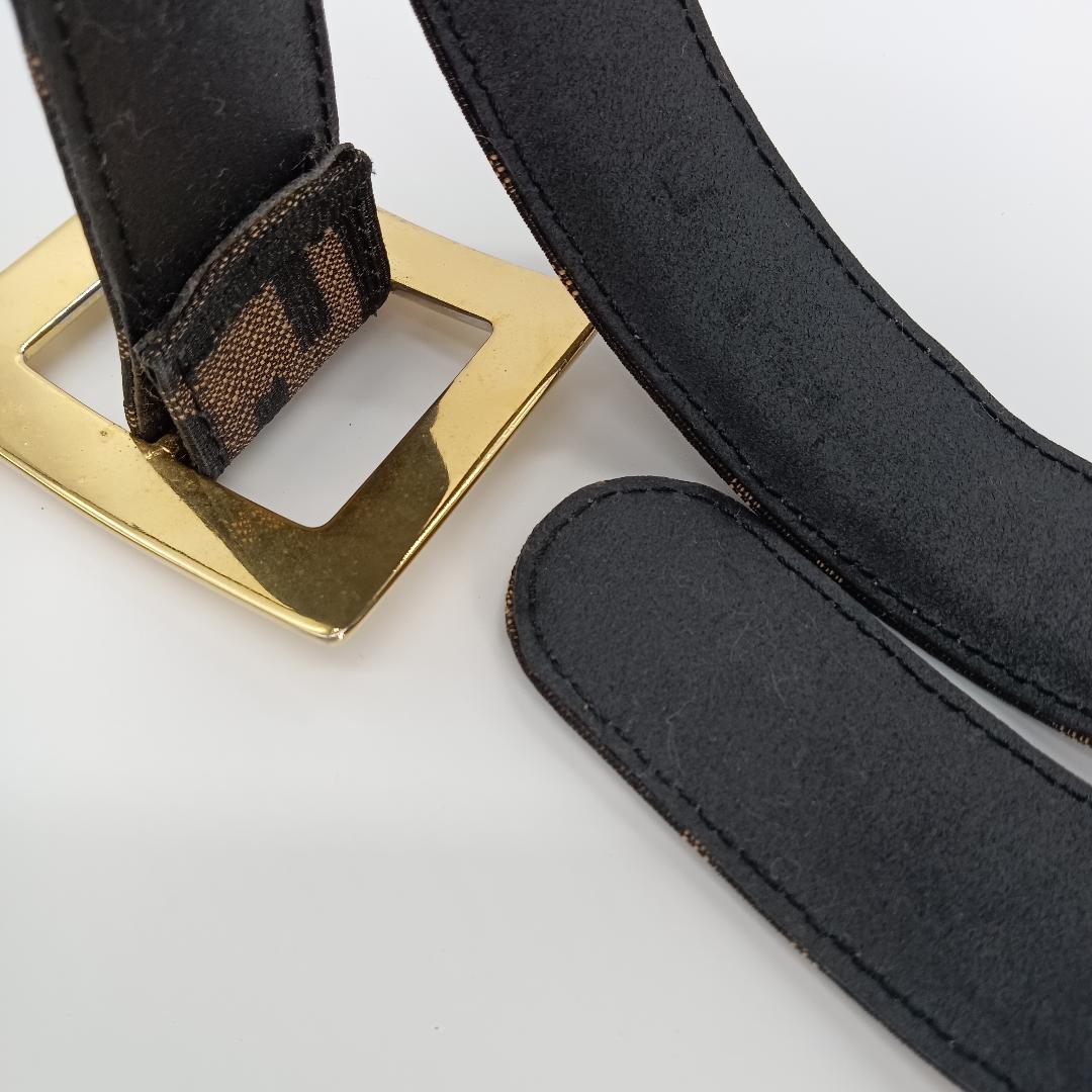 美品☆ Fendi ベルト 42インチ 穴無し キャンバス 奮い立つ
