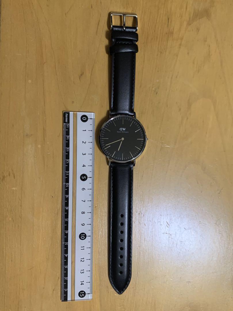 Daniel Wellington 時計 黒 レザー