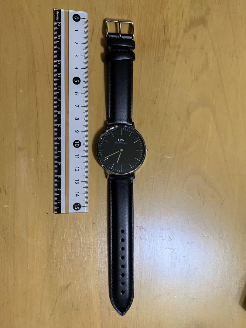 Daniel Wellington 時計 黒 レザー