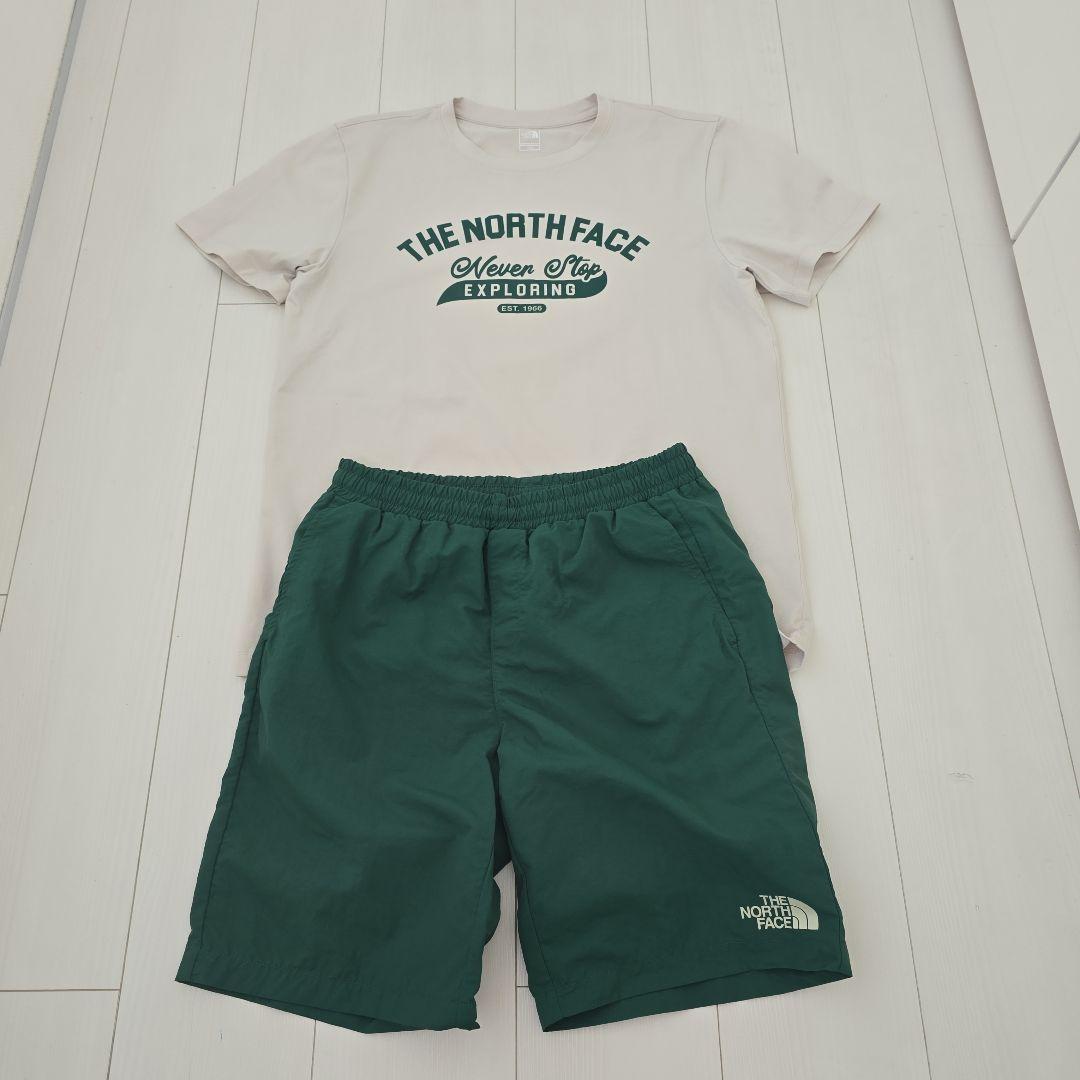 【THE NORTH FACE】セット Tシャツ & ショートパンツ R6800 THE NORTH FACE Tシャツ&ショートパンツセット 160 - メルカリ