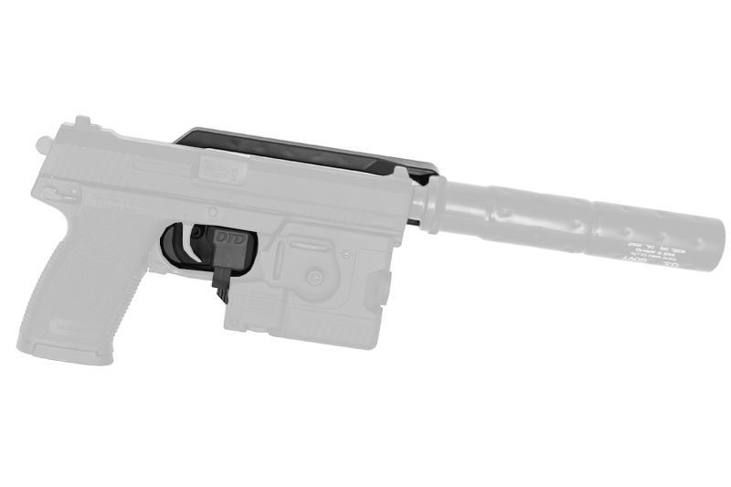 ソーコムMk23用オープンタイプホルスターOD + AMOMAX Molle付