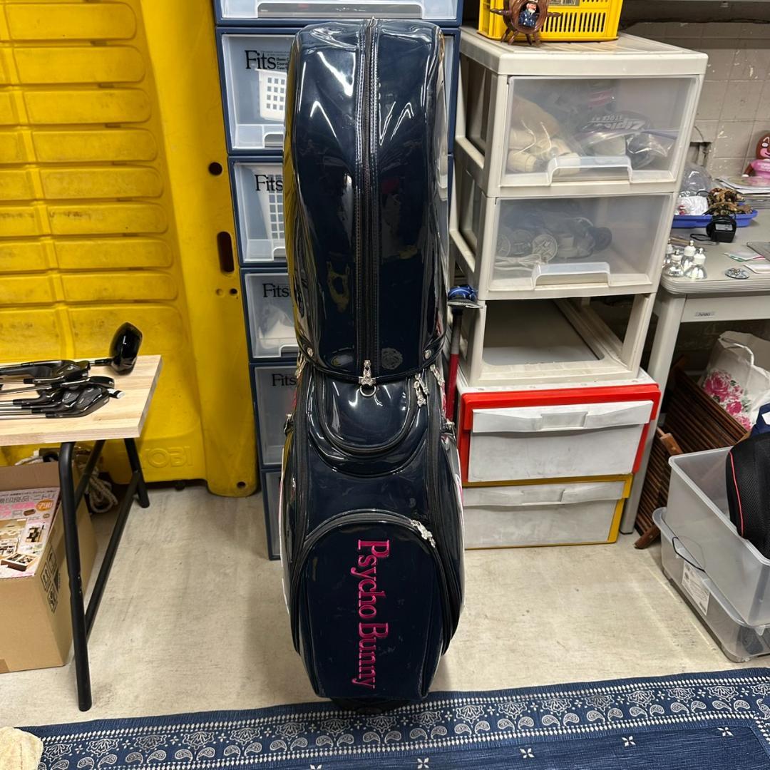 未使用 Psycho Bunny ゴルフバッグ・キャディバッグ ネオン