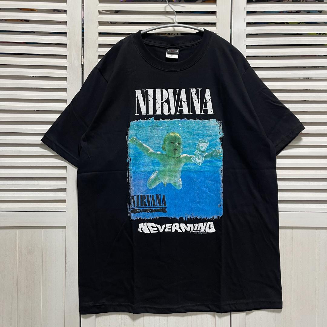 バンド Tシャツ 古着 黒 ニルバーナ ネバーマインド ロック