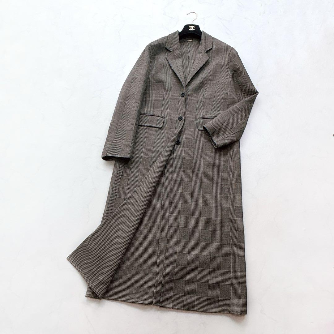 MUSE de DeuxiemeClasse リバーコート ロング チェック柄 SIZE MUSE de Deuxieme Classe
