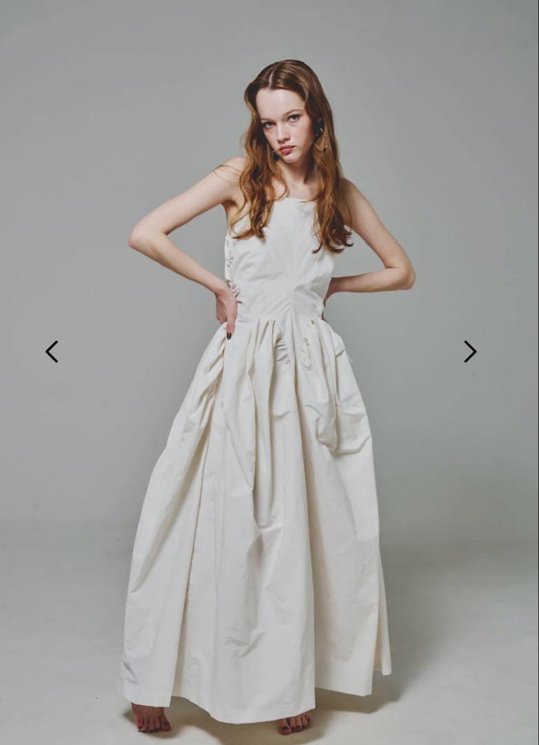 the toe montauk waist gather dress