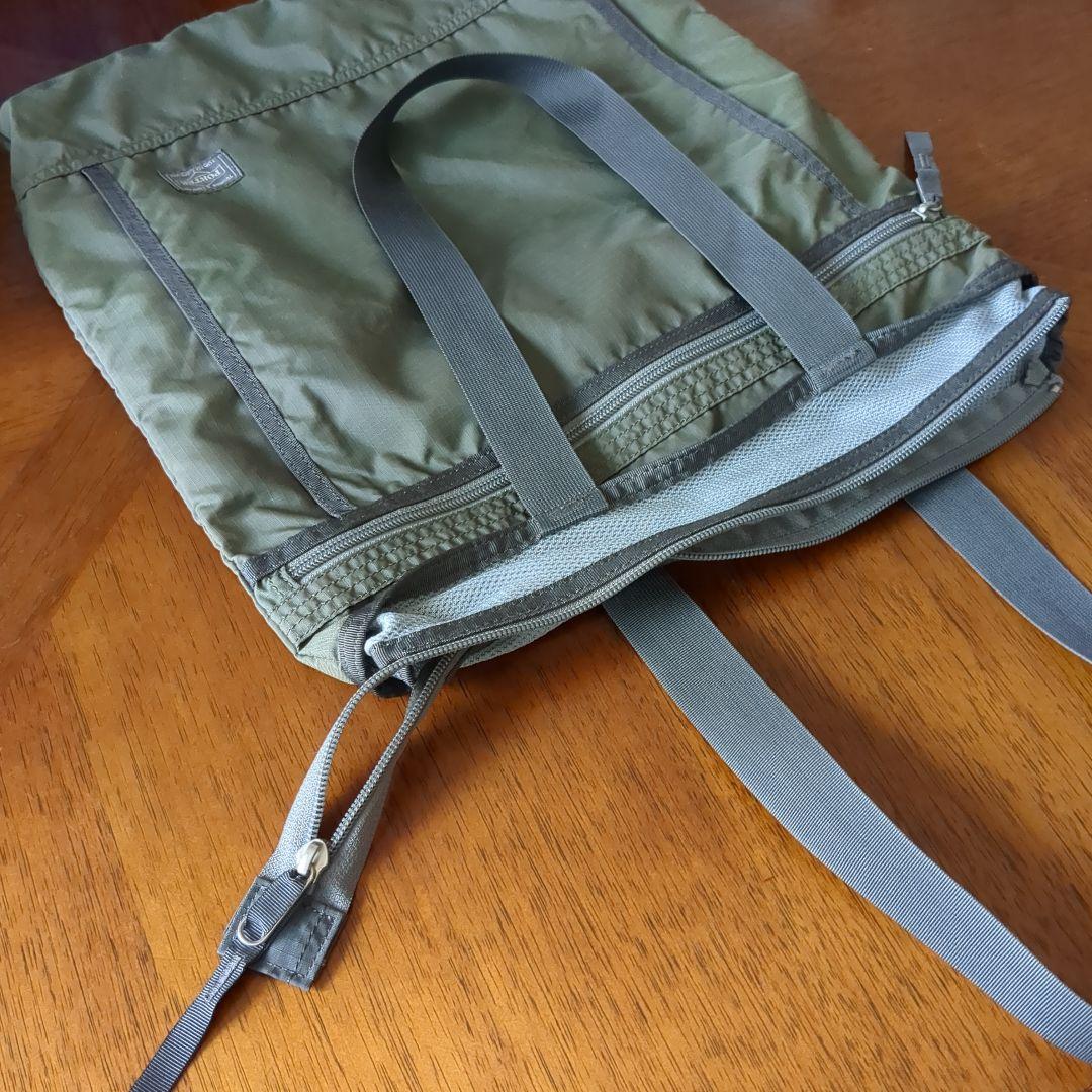 【機内販売限定商品】 PORTER エコバッグ オリーブグリーン