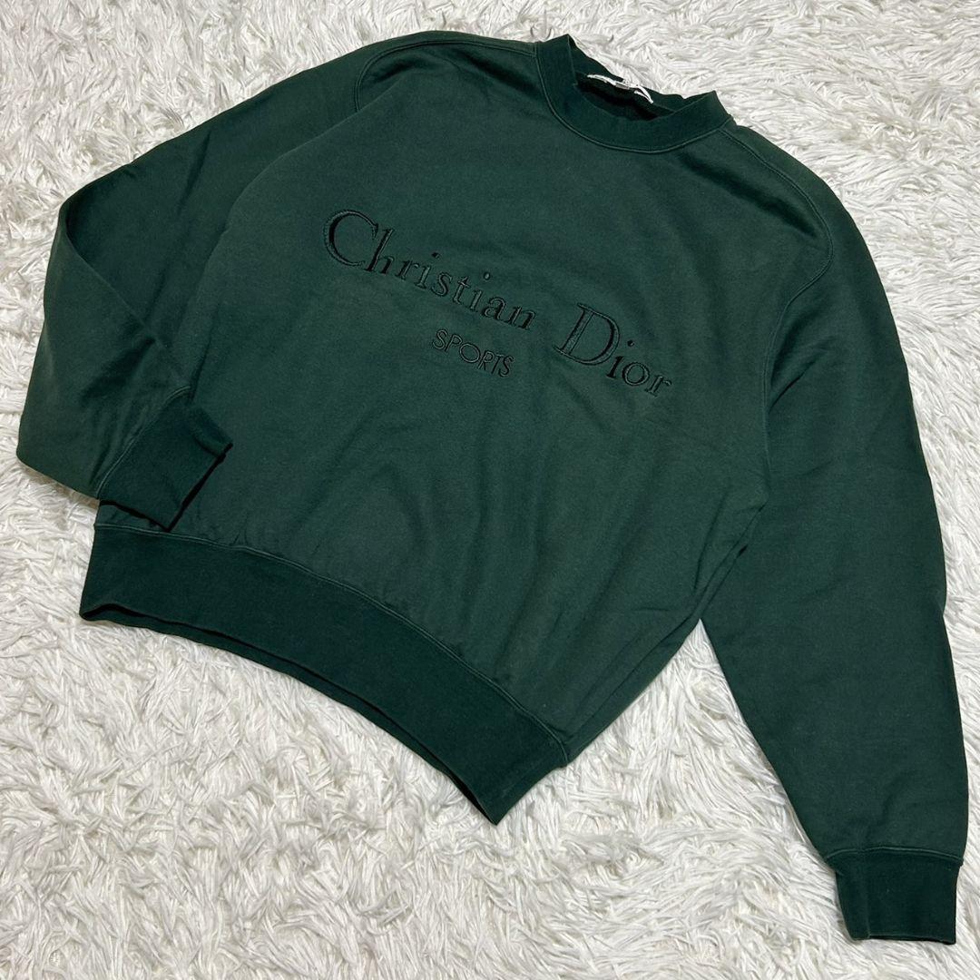 ディオール Christian Dior ヴィンテージ ロゴスエット Lサイズ
