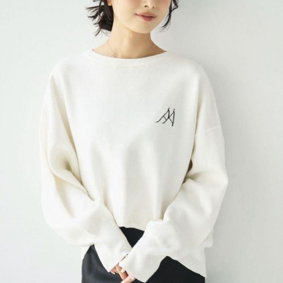 即完売　Aimeine　エメイン　ロゴニットスウェット　24AW