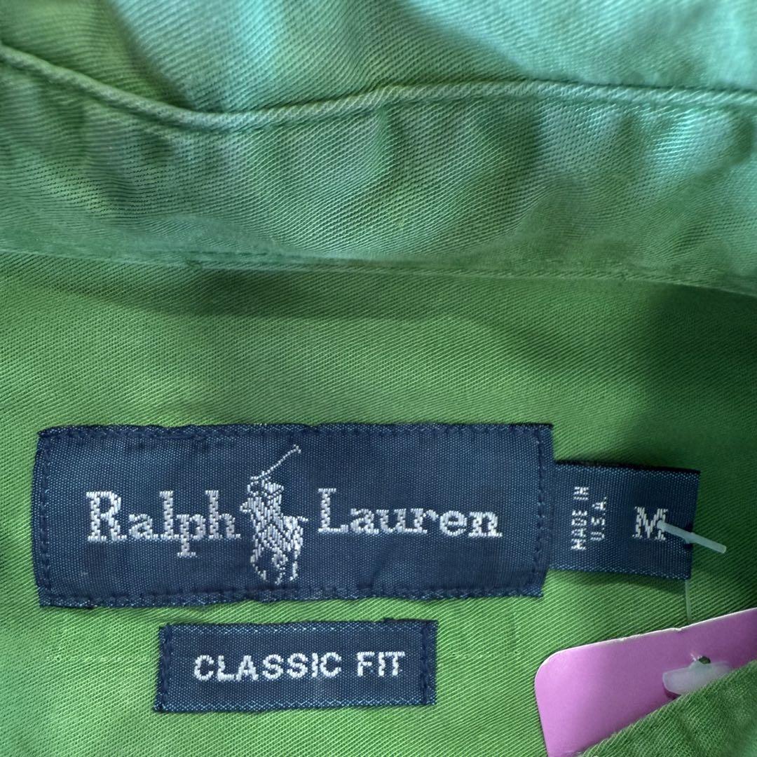Ralph Lauren リメイク 長袖シャツ 古着 黄緑 Mサイズ Ralph Lauren リメイク 長袖シャツ 古着 黄緑 Mサイズ - メルカリ