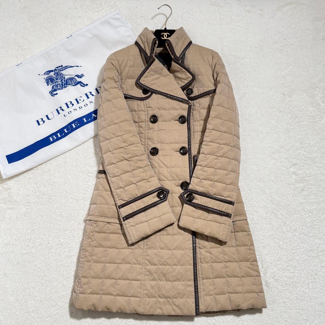 美品 バーバリーブラックレーベル ダウンコート キルティング ノバ