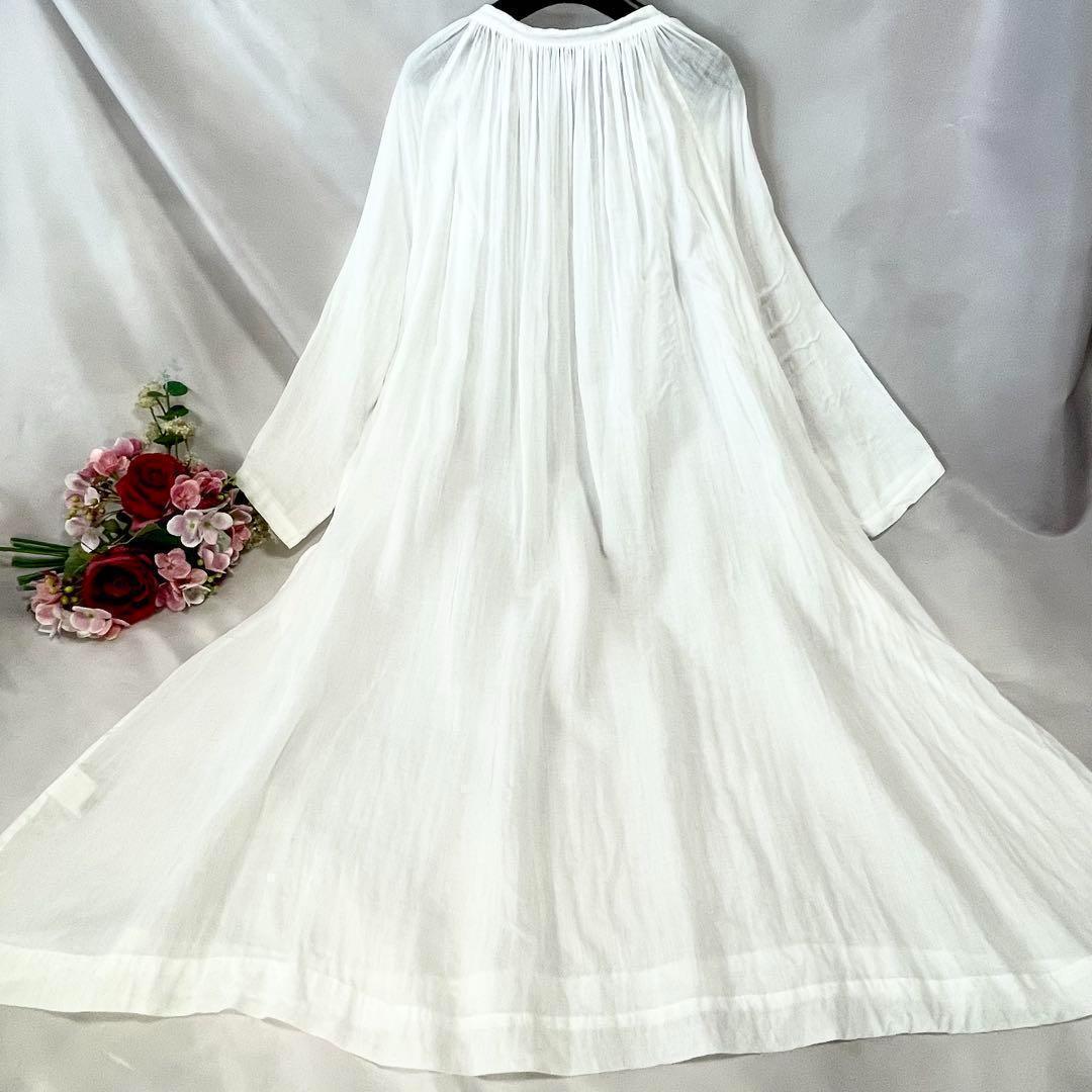 ジャーナルスタンダードラックス スキッパー ギャザーリネン　ワンピ　Aライン