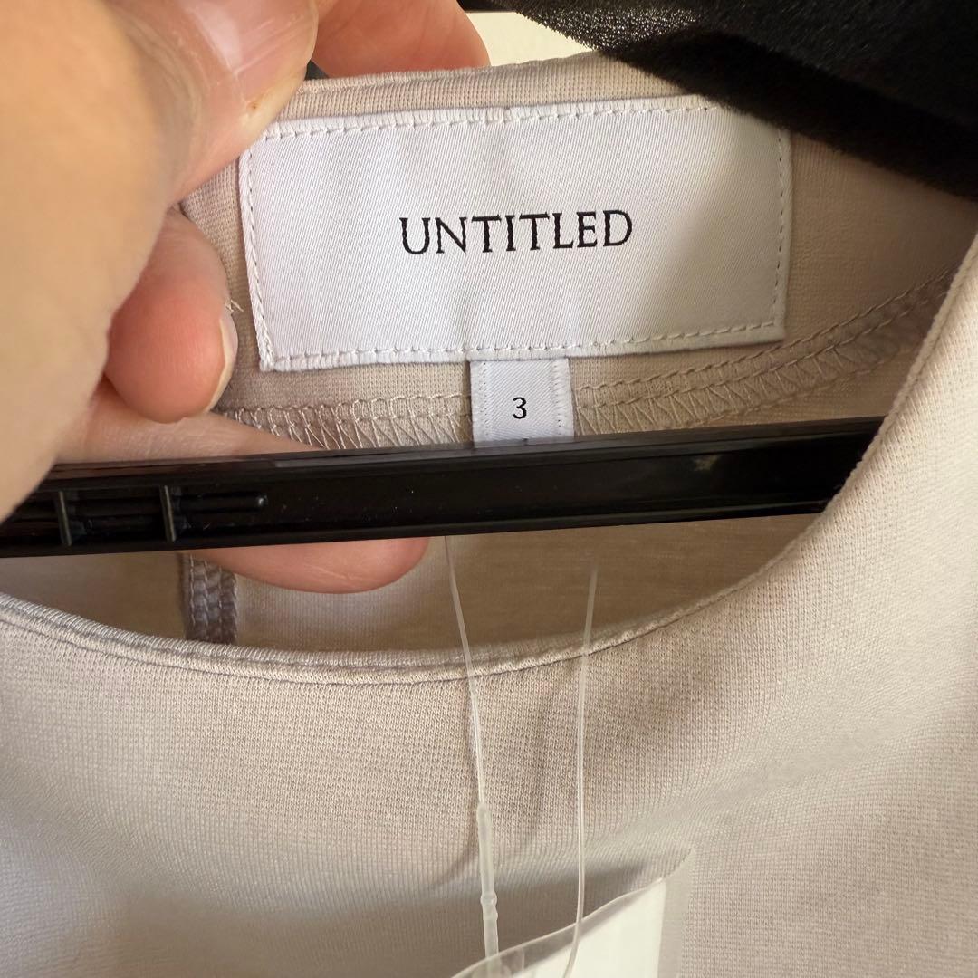 新品☆2024年モデル UNTITLED アンタイトル 白　ワンピース