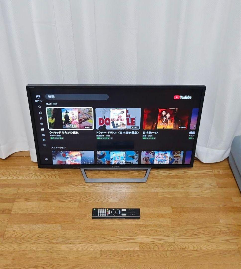 スマートテレビ 　SONY ソニー32型 ネット動画⭕️地上波BSCS SONY Wi-Fiスマート液晶テレビ 32型 ネット動画／地上波等可