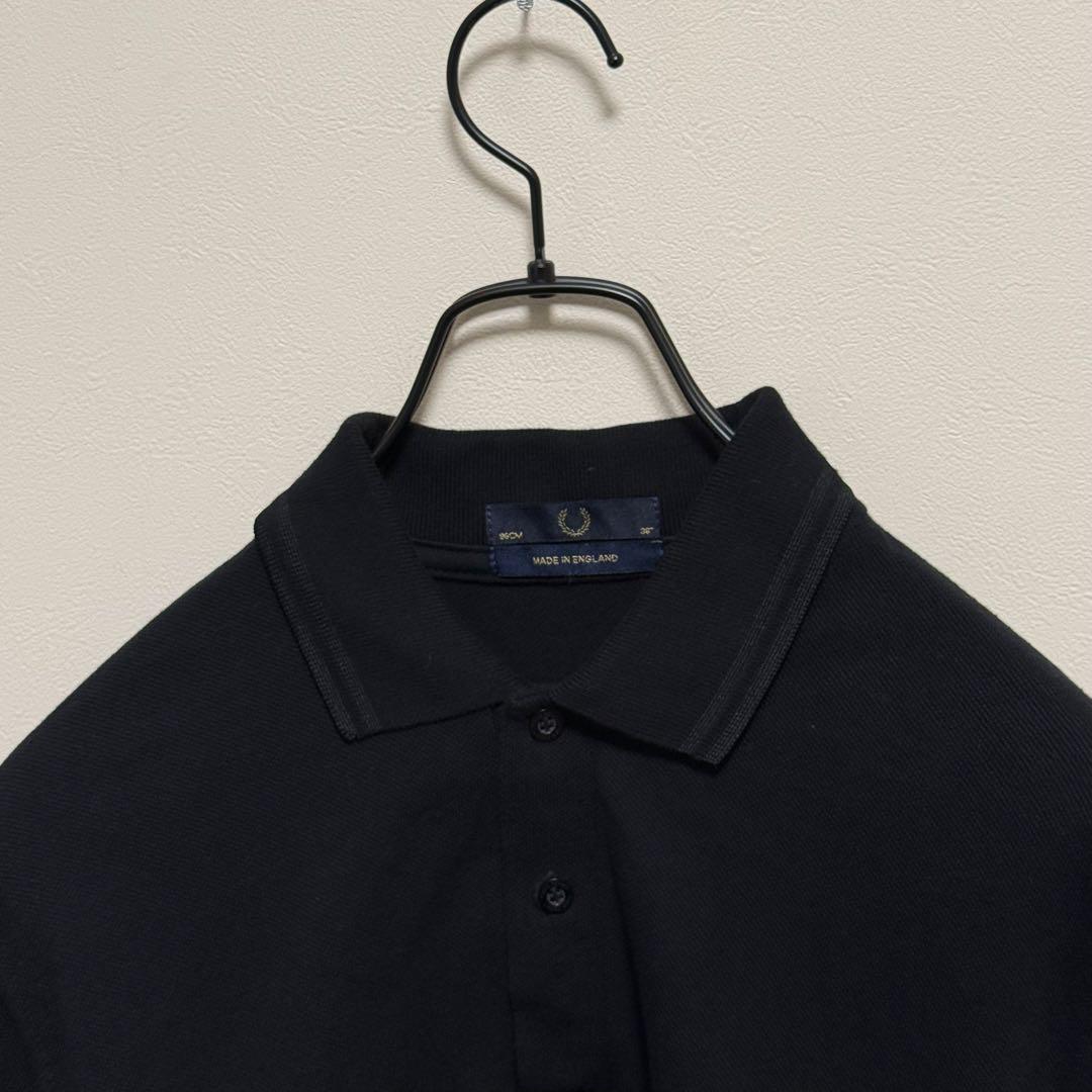 FRED PERRY フレッドペリー　半袖ポロシャツ　M12　黒　ブラック　38