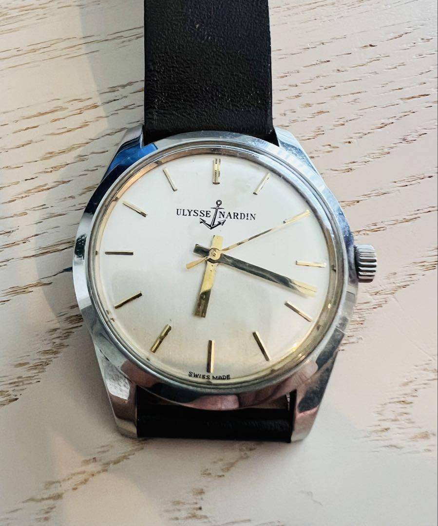 び*と様 Ulysse Nardin 手巻き時計 シルバー文字盤