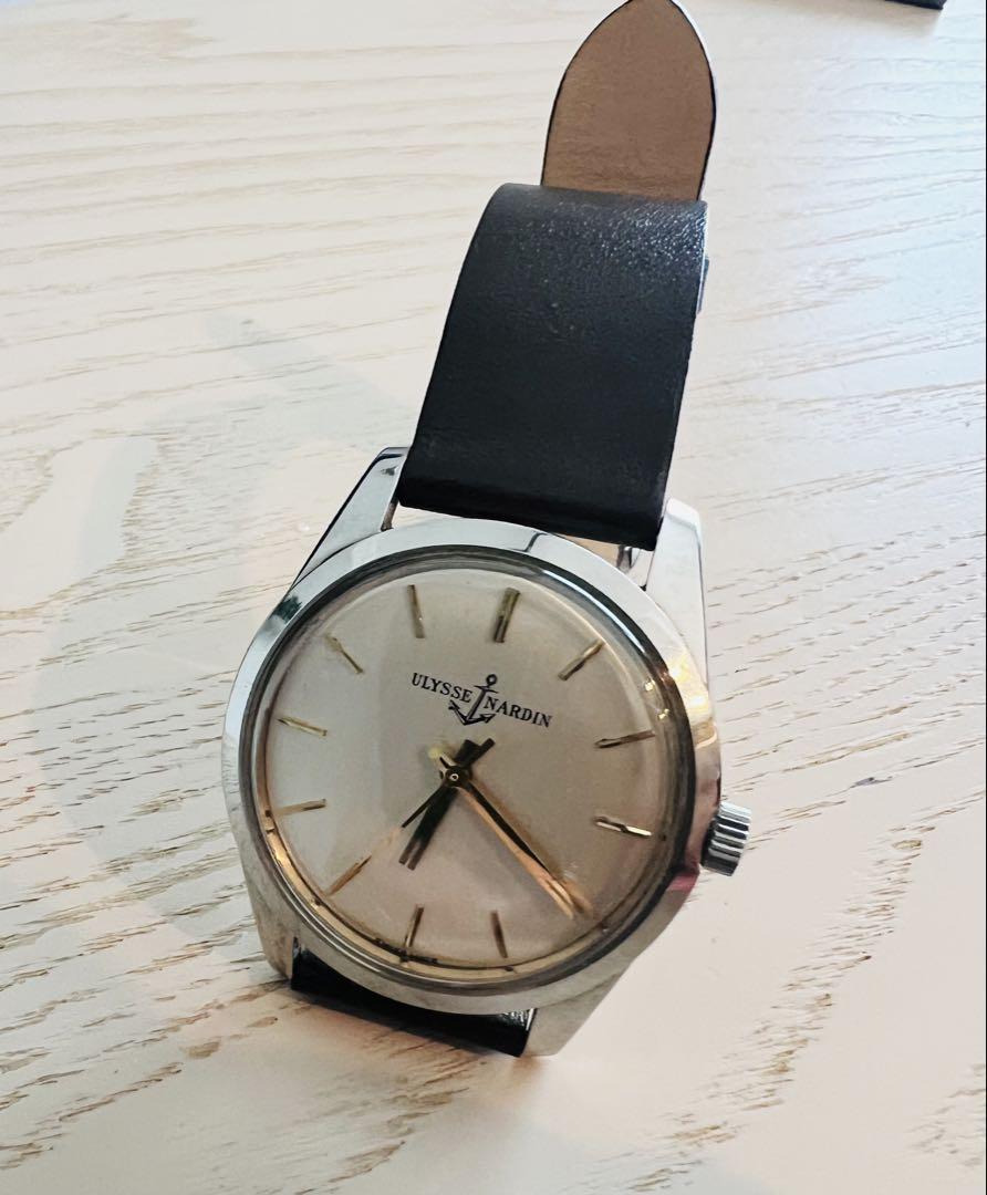 び*と様 Ulysse Nardin 手巻き時計 シルバー文字盤