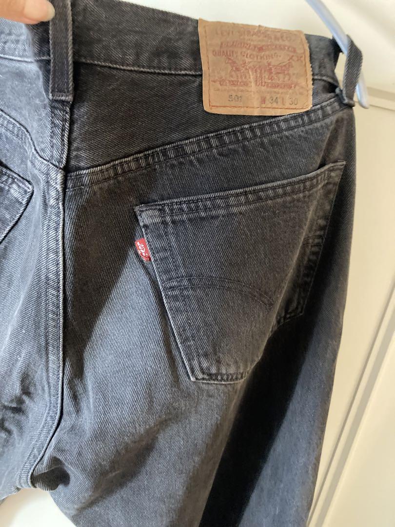 リーバイス　ブラックデニム　501 US w34 L30