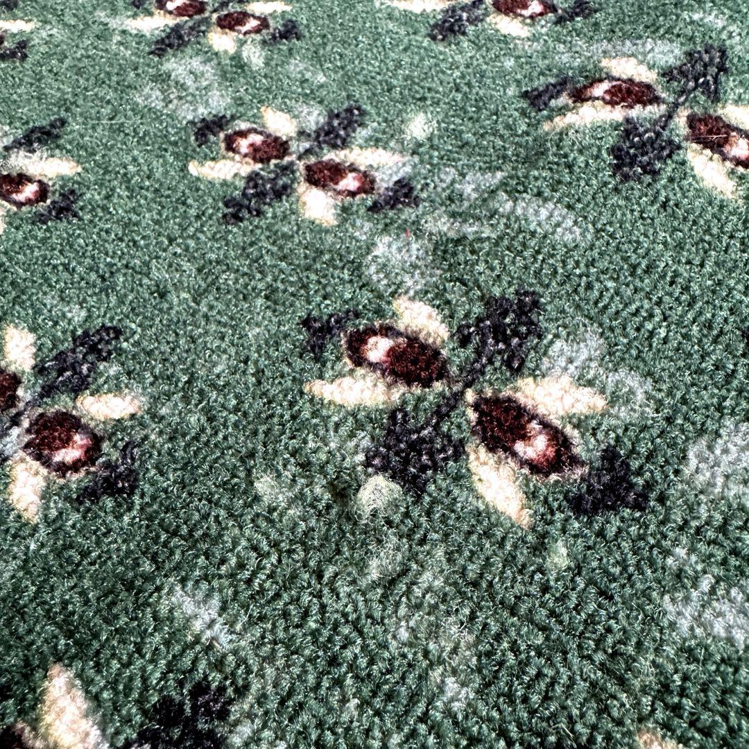ヴィンテージ風ラグ グリーン系 140×200cm