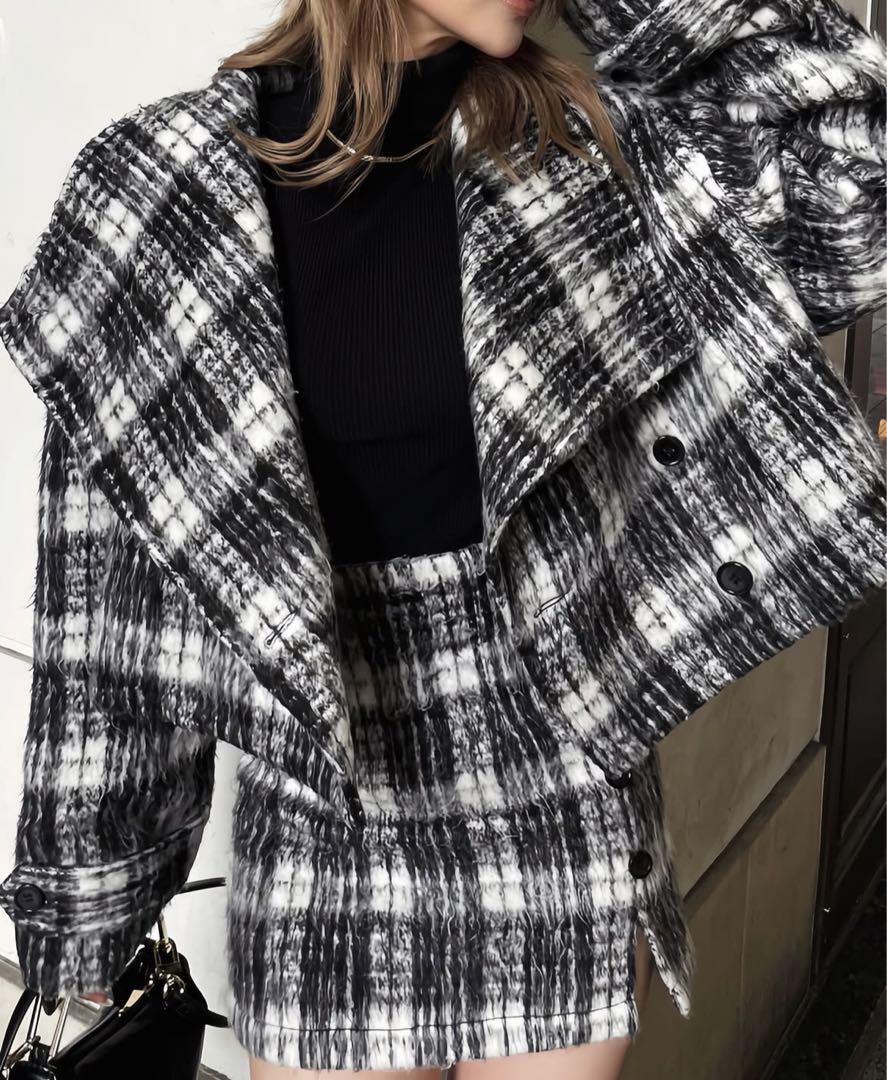 ジャケット・アウター DIANTE Big color shaggy jacket