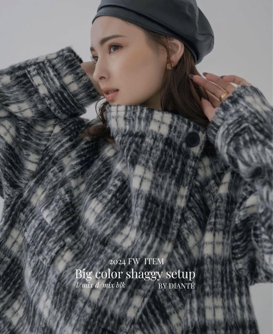 ジャケット・アウター DIANTE Big color shaggy jacket