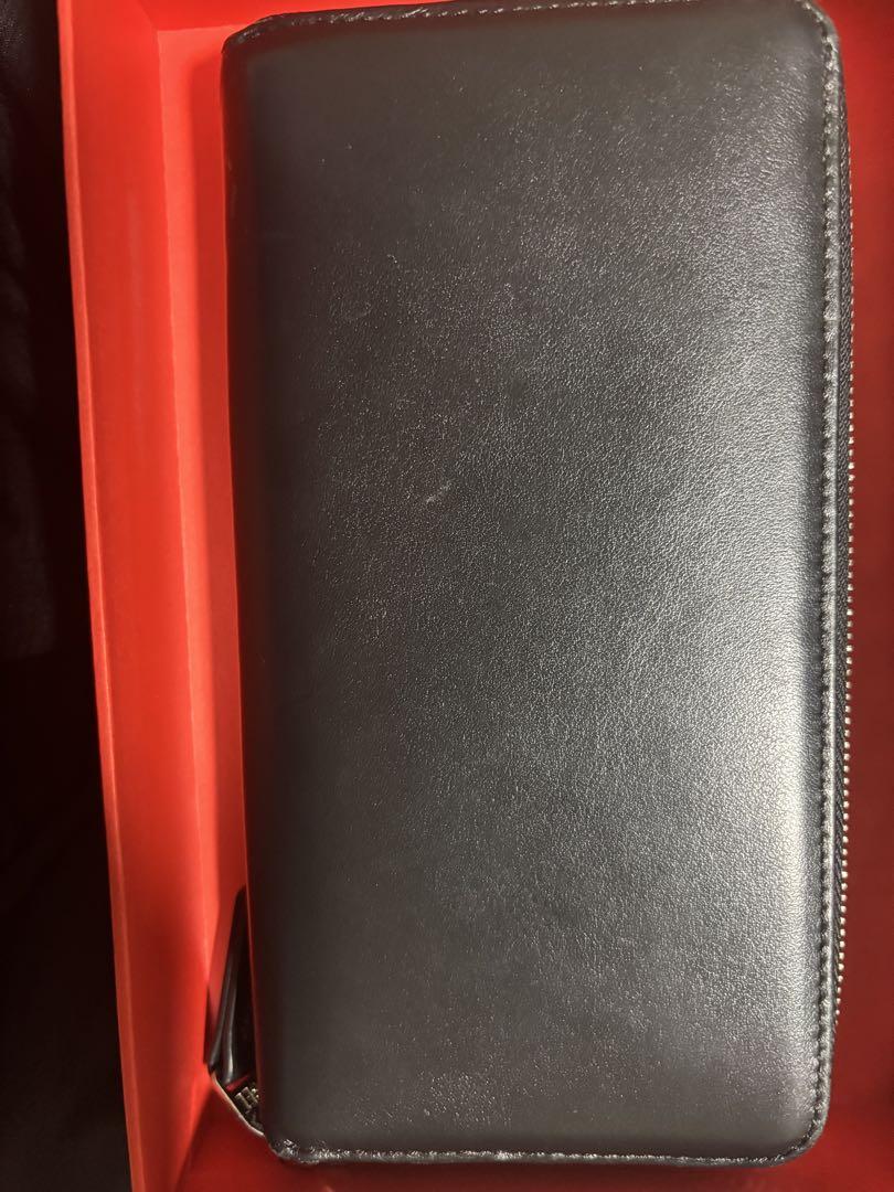 ディーゼル　黒レザー長財布 箱付き
