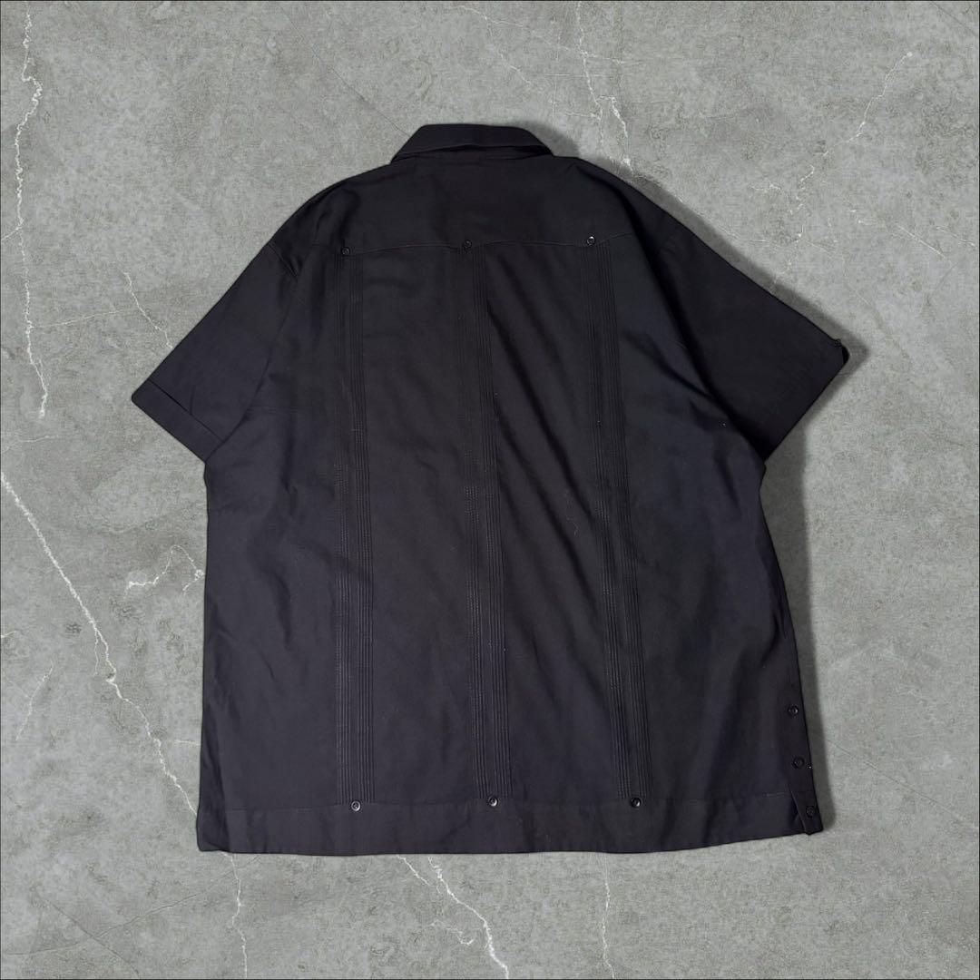 Havanera ハバネラ 開襟シャツ キューバシャツ XL ブラック 黒