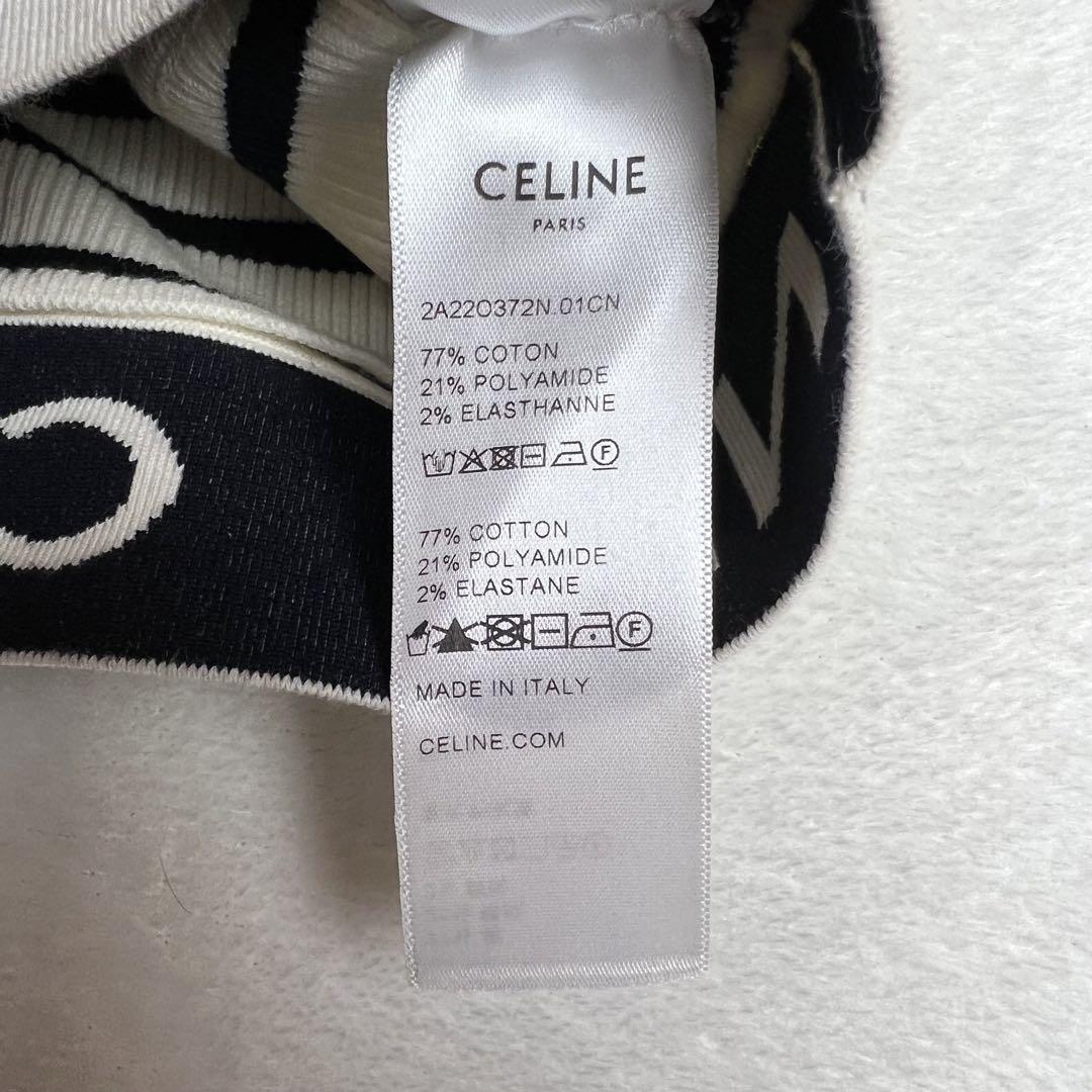 美品 CELINE セリーヌ タンクトップ ボーダー ジム