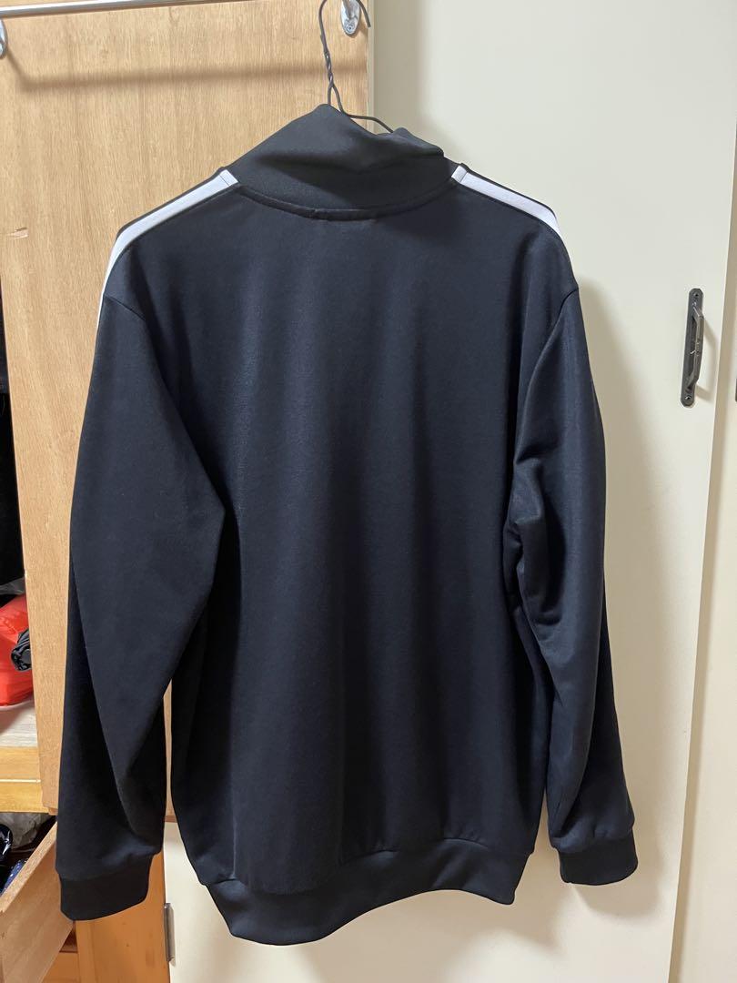 adidas ブラック トラックジャケット