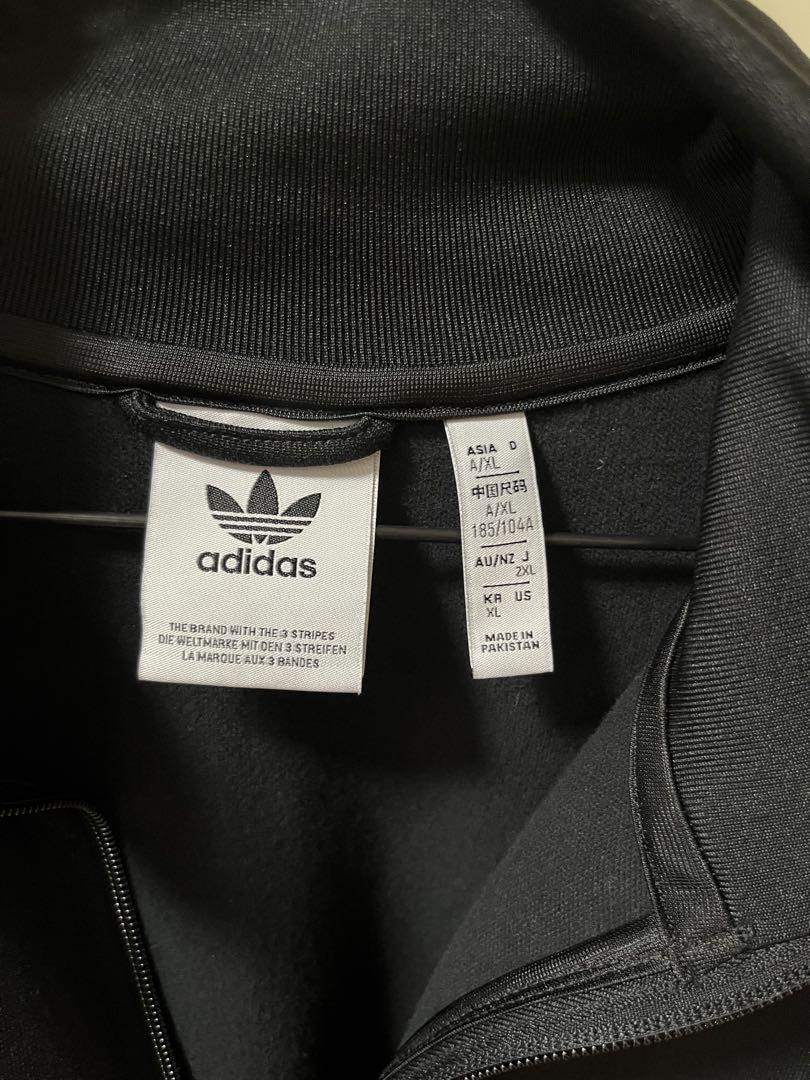 adidas ブラック トラックジャケット