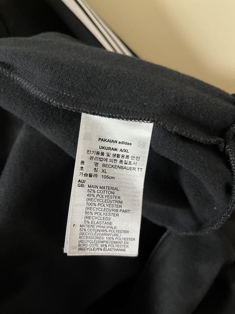 adidas ブラック トラックジャケット