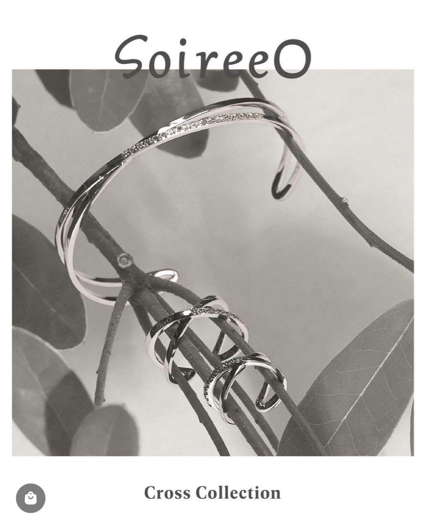 SoireeO（ソワレ・オー）　Ｘリング（クロスリング）　9号 SoireeO クロスリング9号 アクセサリー
