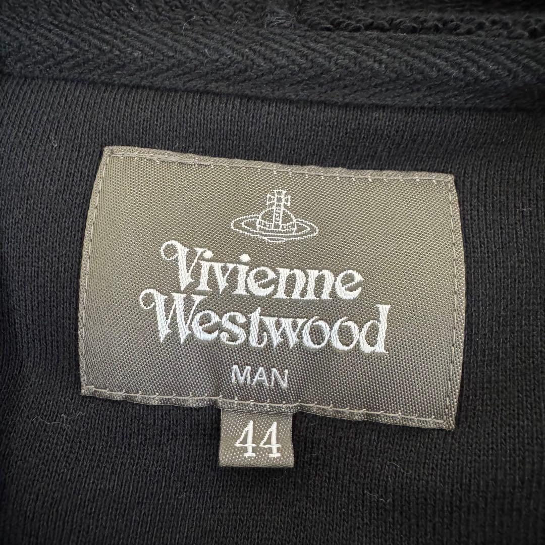 【新品同様】サイズヴィヴィアンウエストウッド　マン　パーカー　ブラック　オーブ
