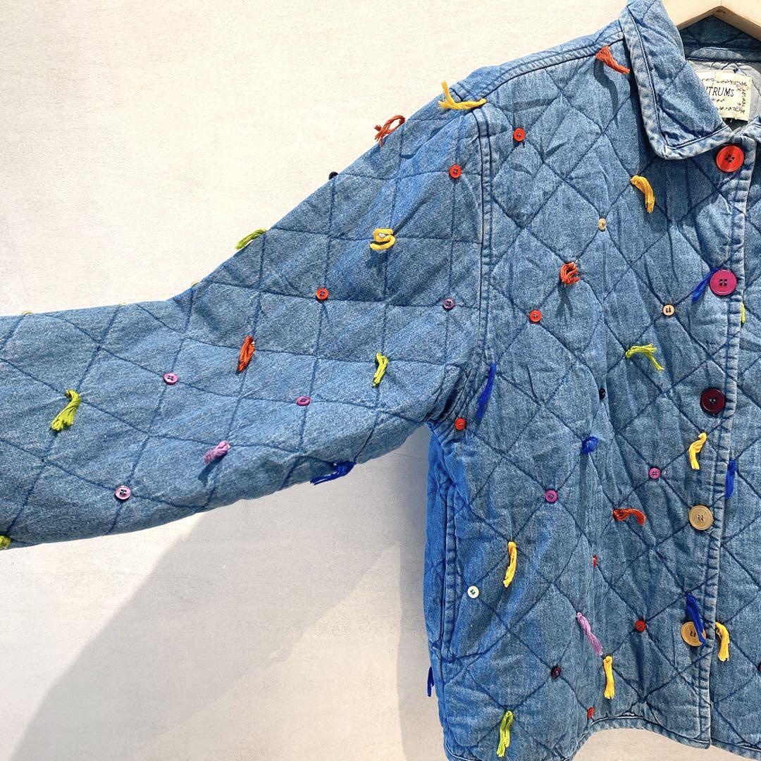タントラムス ヴィンテージデニムジャケット キルティングリボンモチーフ