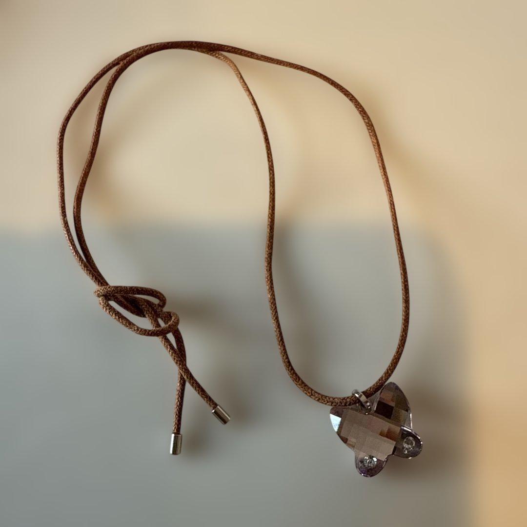 SWAROVSKI スワロフスキー ネックレス 蝶ペンダント - メルカリ