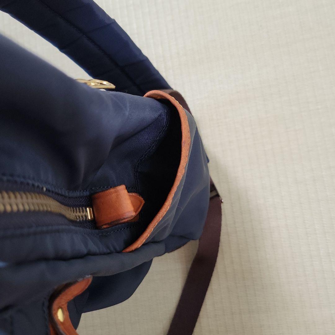 美品】マスターピース ネイビー ナイロン リュック レディース