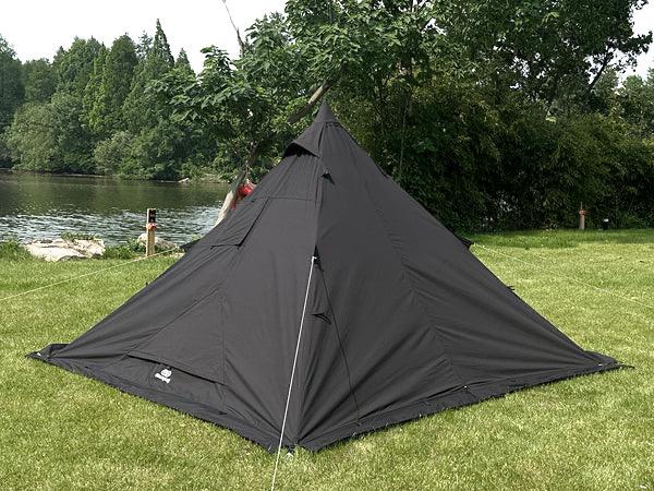 Go glamping 山稜 二又ティピーテント TC 180 黒色▫️使用1回