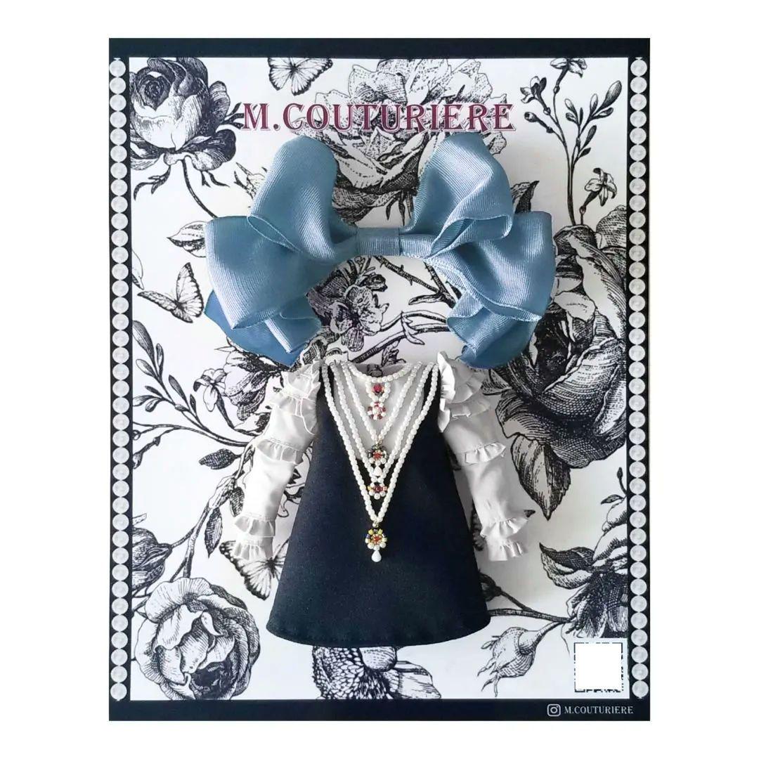 ハノンサトミ アウトフィット  ブライスチェリーちゃん Blythe ブライス アウトフィット パール刺繍 ドレスセット