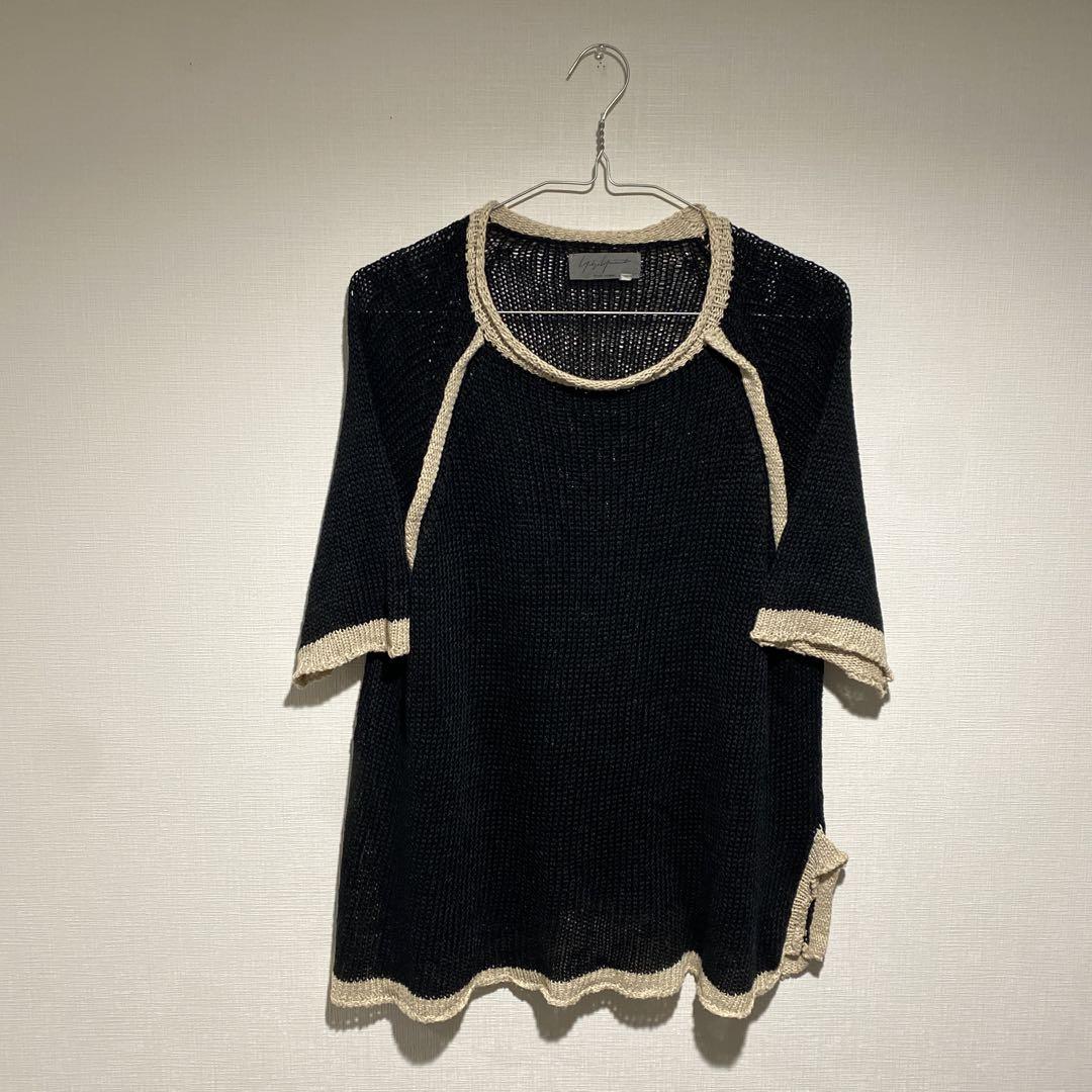 90s Yohji Yamamoto POUR HOMME メッシュ 半袖ニット