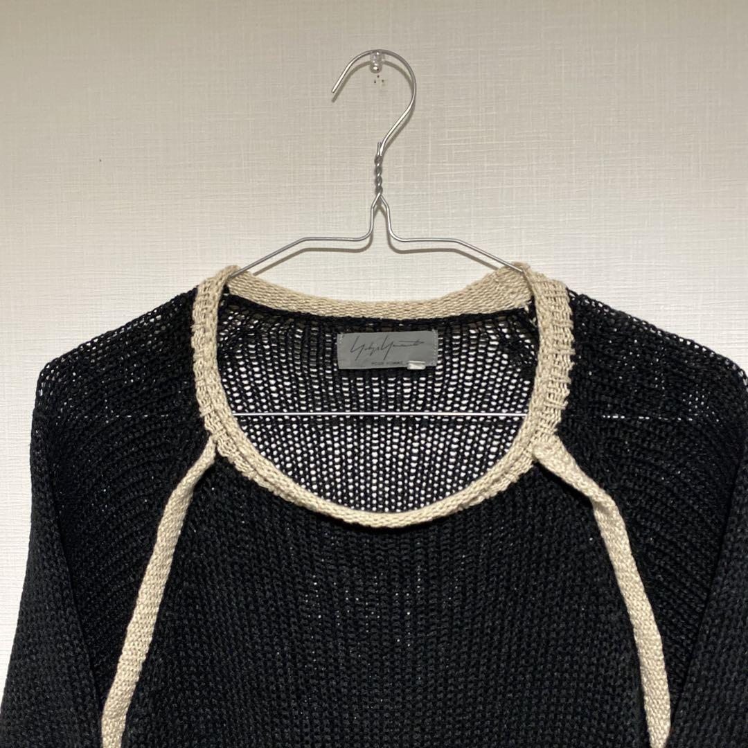 Y's YOHJI YAMAMOTO 80s 90s 半袖　サマーニット　y2k y's knit cut sewing 半袖 for men collection archive Japanese